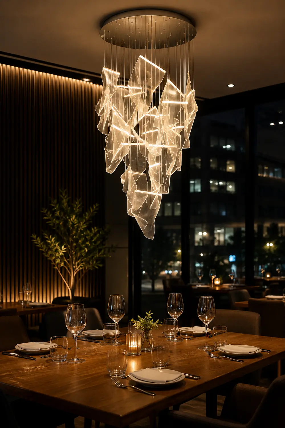 Acrylic LED Chandelier - Lumpaz