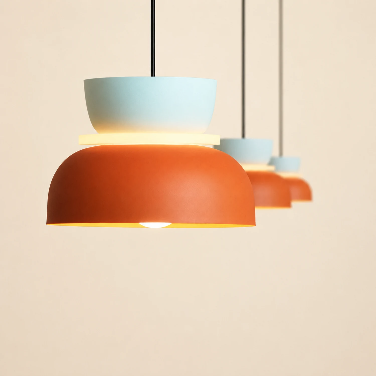 Morandi Pendant Light, Island, Contrast Color, Industrial - Lumpaz