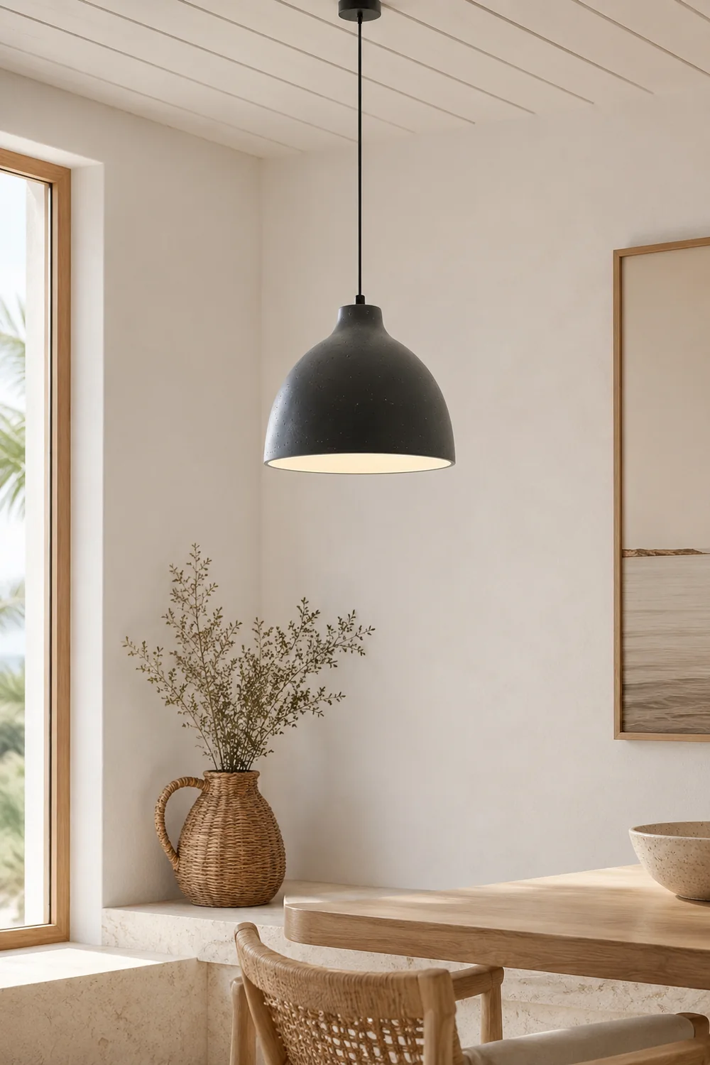 Resin Bowl Pendant Lamp - Lumpaz