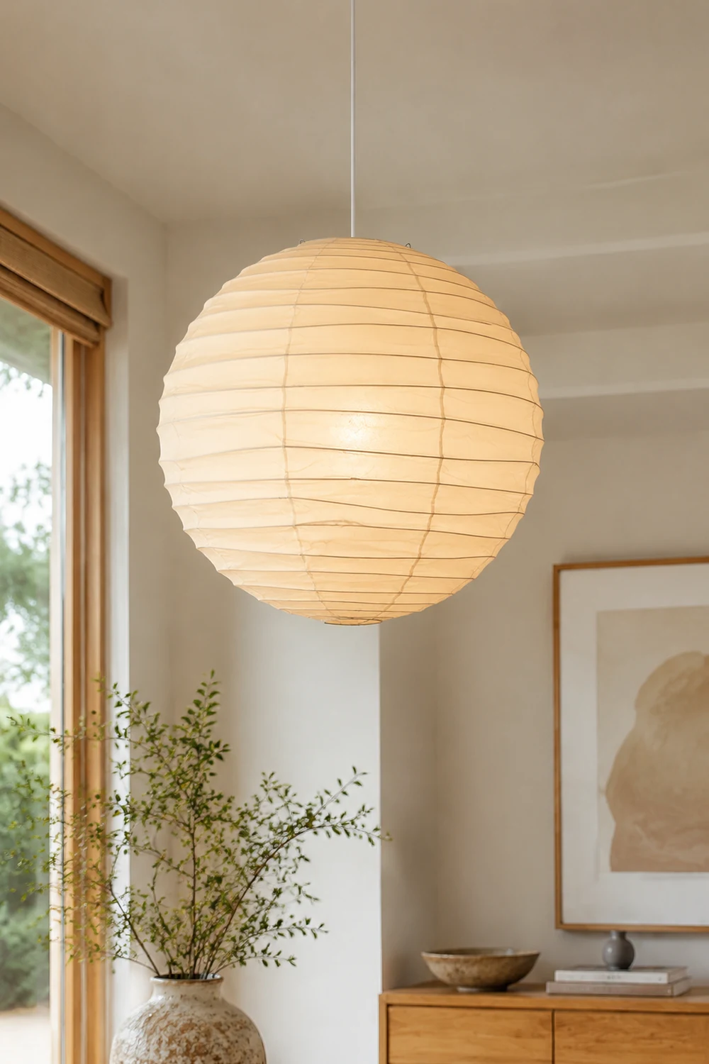 Washi Paper Pendant Lamp - Lumpaz