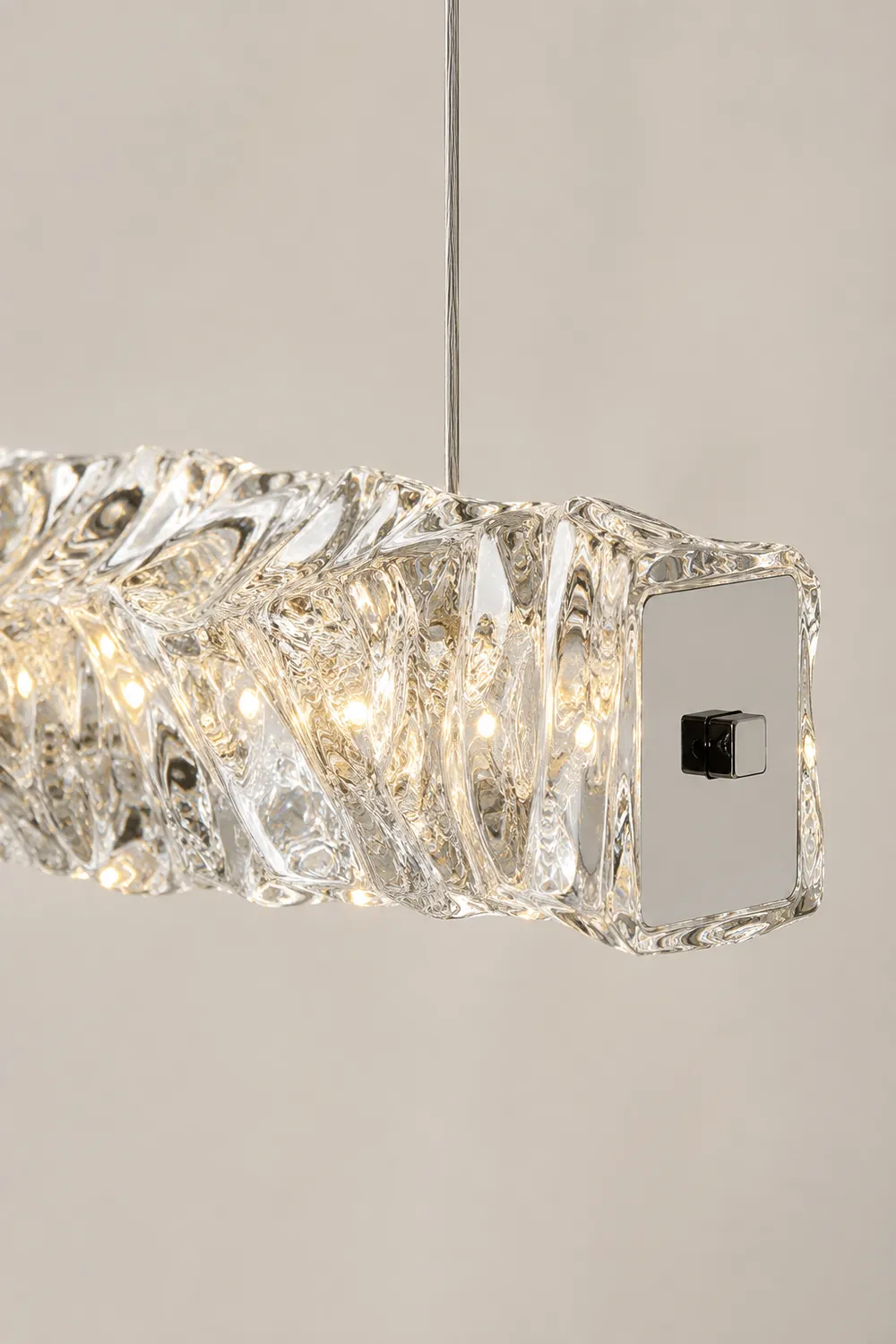 Long Crystal Pendant Lamp - Lumpaz
