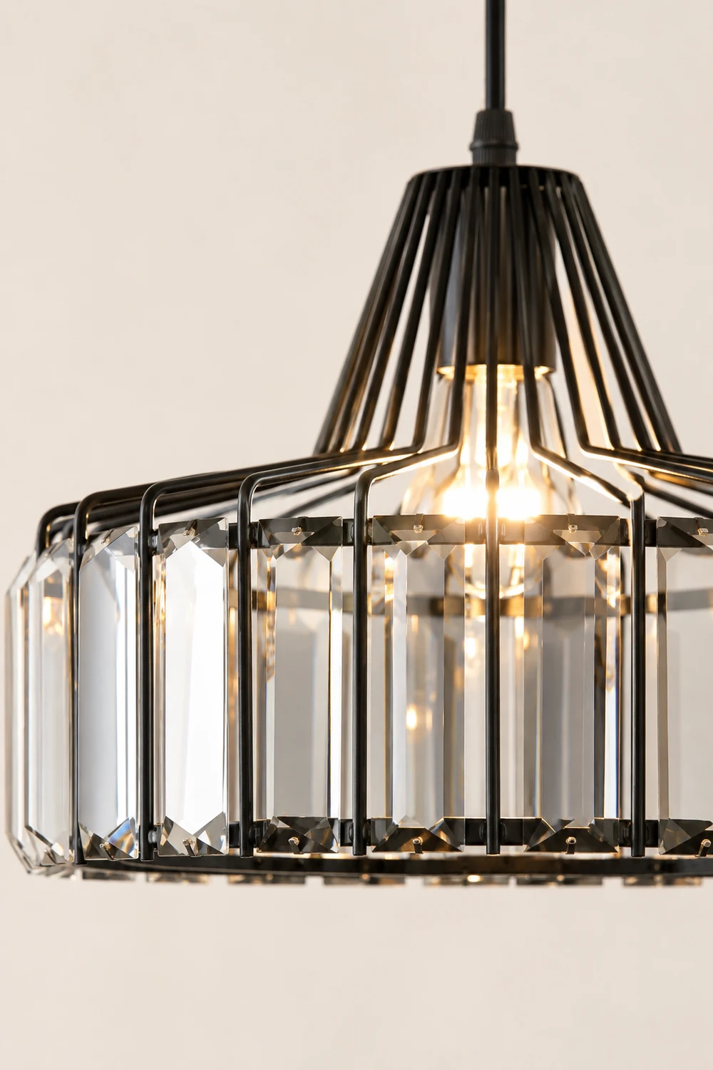 Crystal Drum Pendant Lamp - Lumpaz