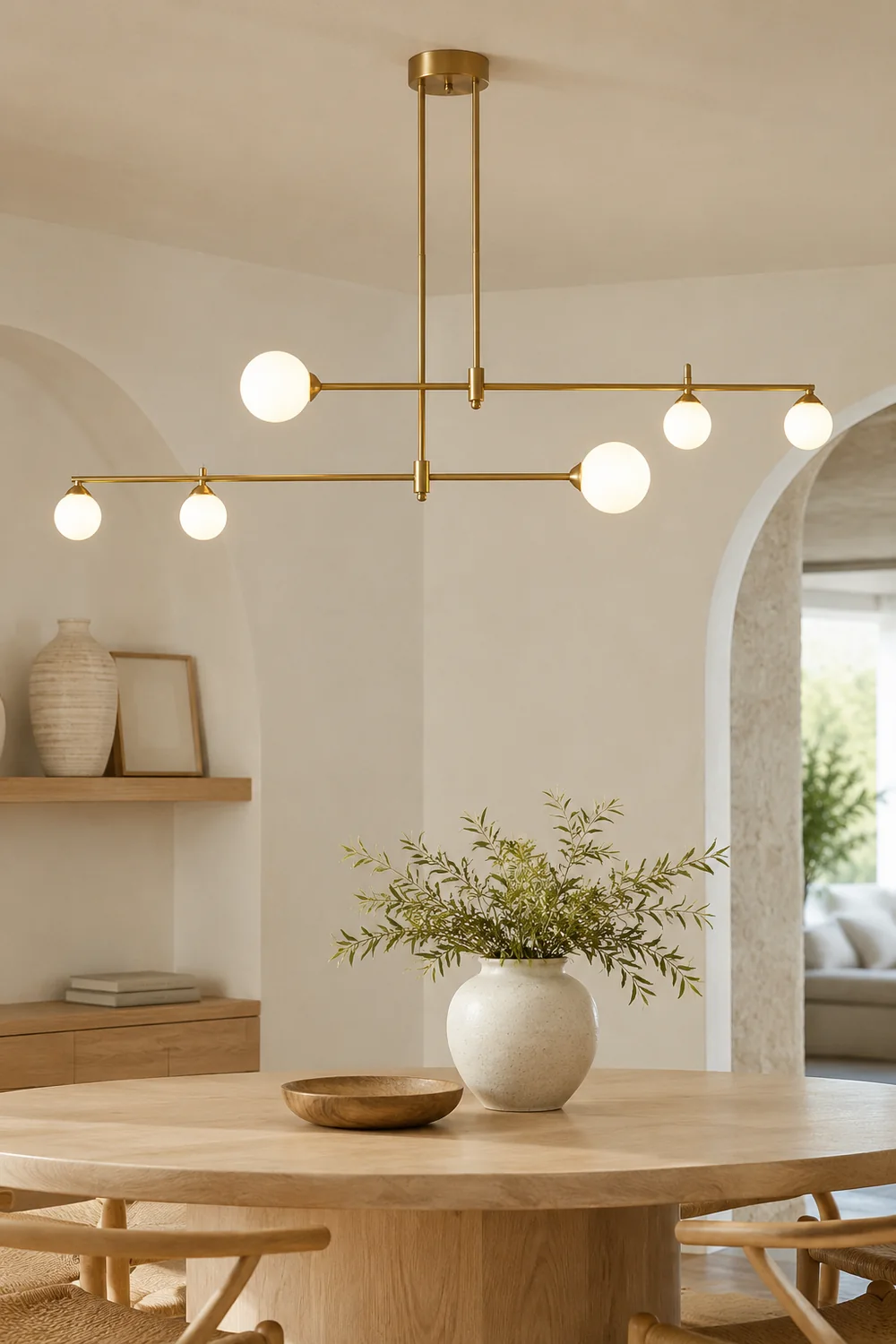 Valentina Modern Bubble Copper Pendant Light, Gold - Lumpaz