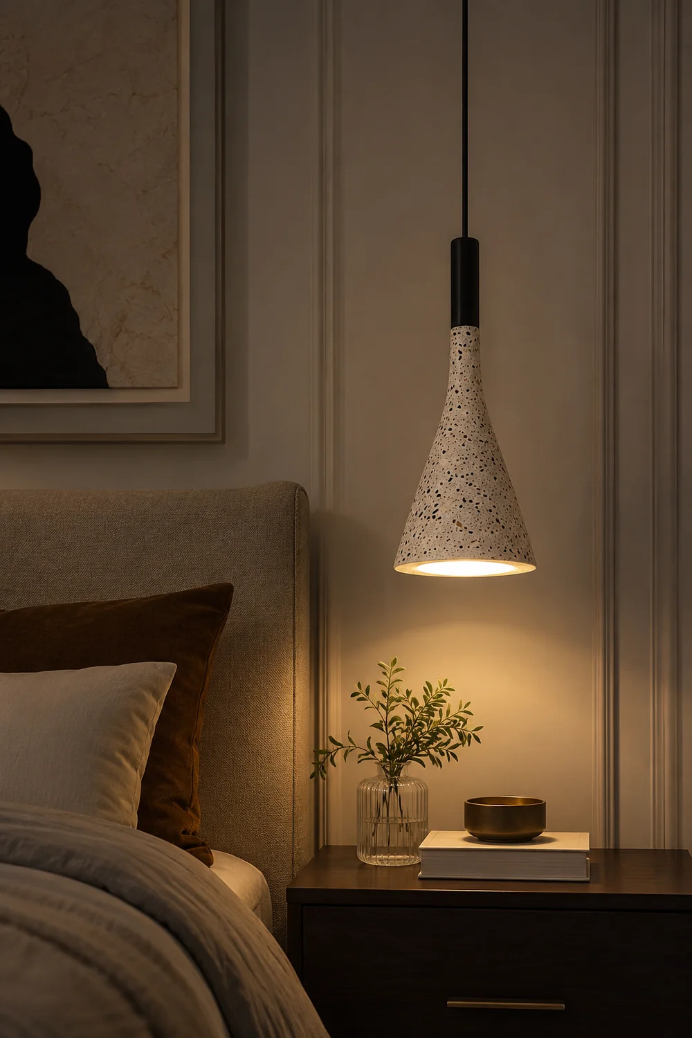 Sumait Zaid Modern Metal/Stone Pendant Light, 5 Style - Lumpaz