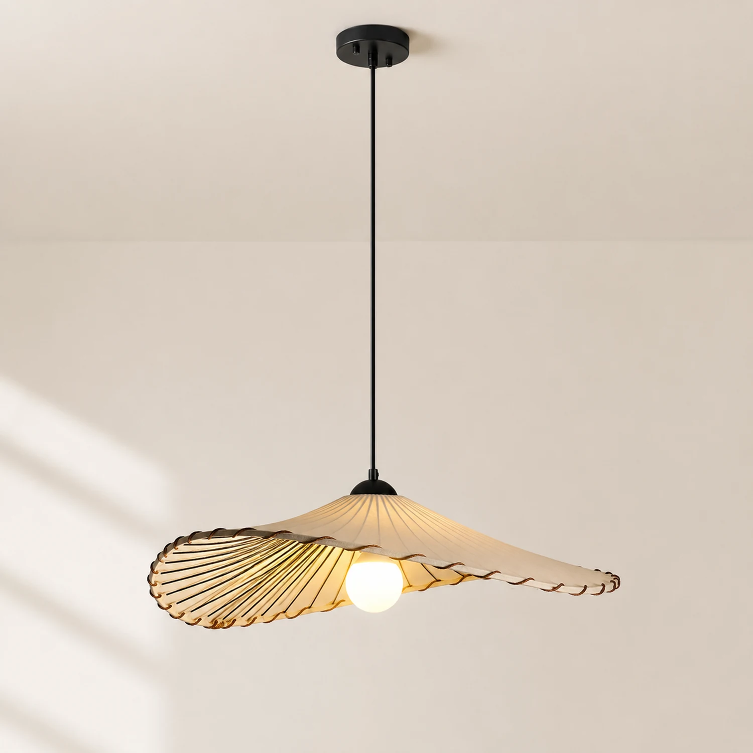 Lotus Leaf Fabric Pendant Light - Lumpaz
