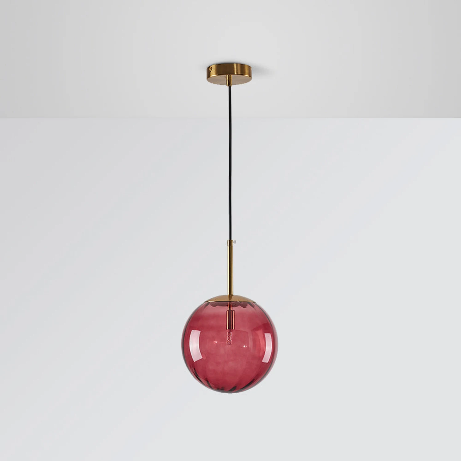 Hailie Modern Pendant Light Clear Bubble Gradient, Glass - Lumpaz