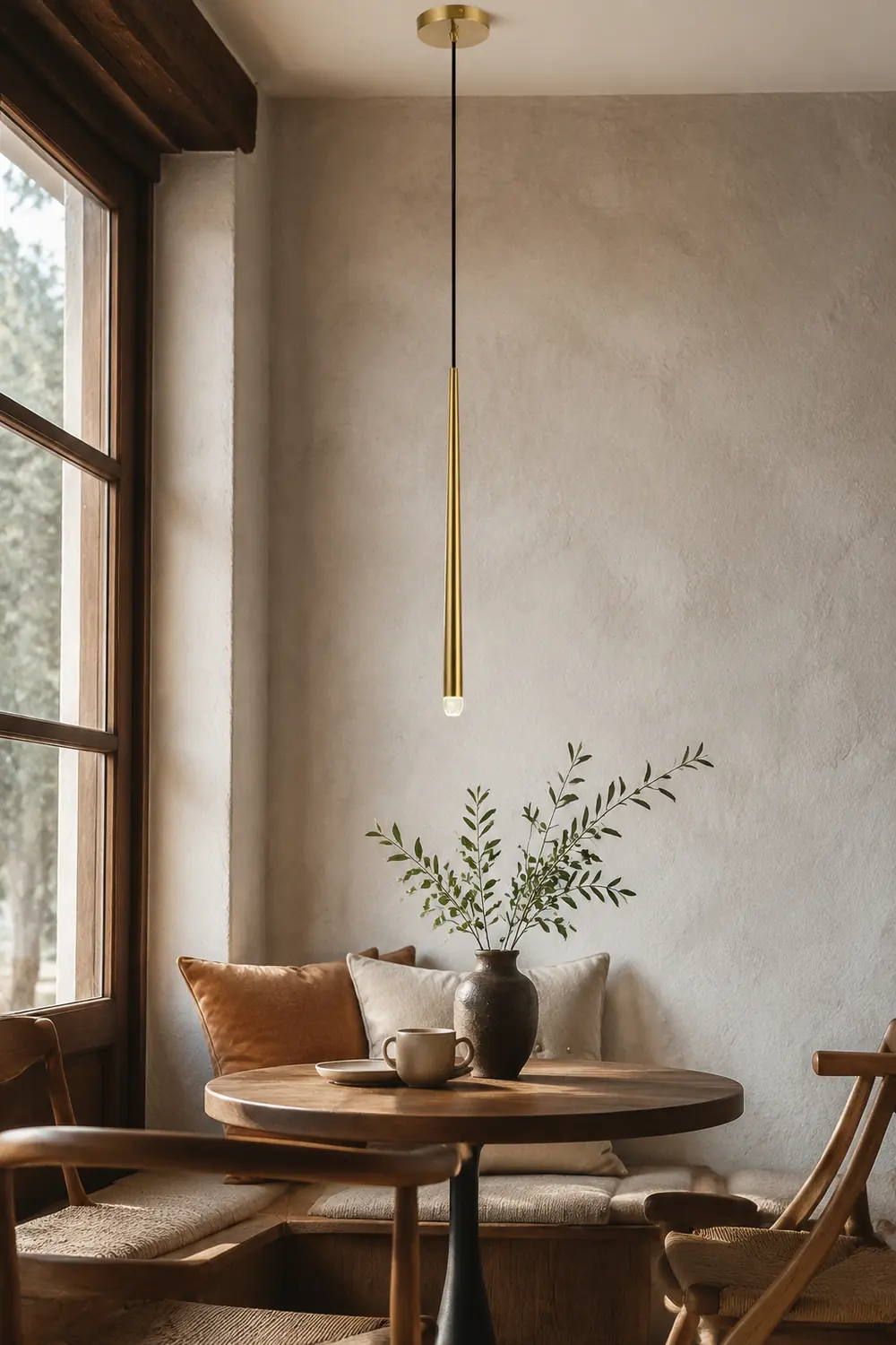 Carr Pendant Light Linear Modern, Metal, Gold, Living Rooms - Lumpaz