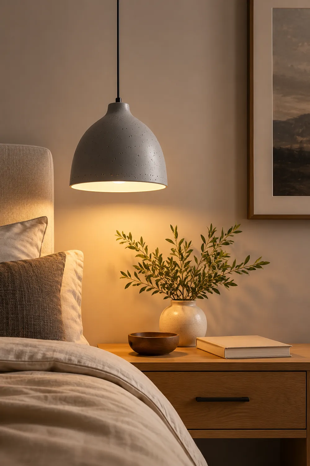 Resin Bowl Pendant Lamp - Lumpaz