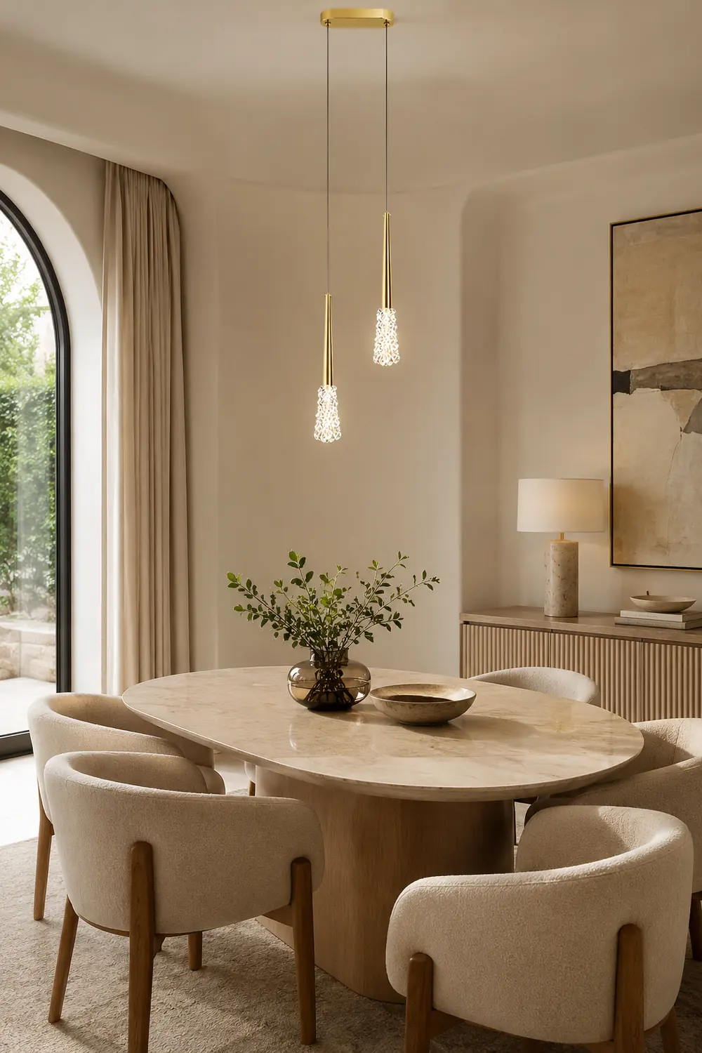 Mozzi Crystal Pendant Light - Lumpaz
