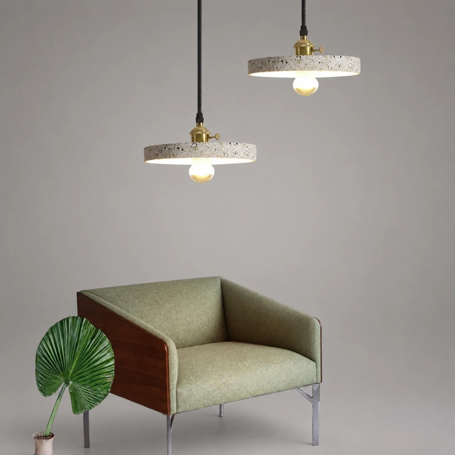 Sumait Zaid Modern Metal/Stone Pendant Light, 5 Style - Lumpaz