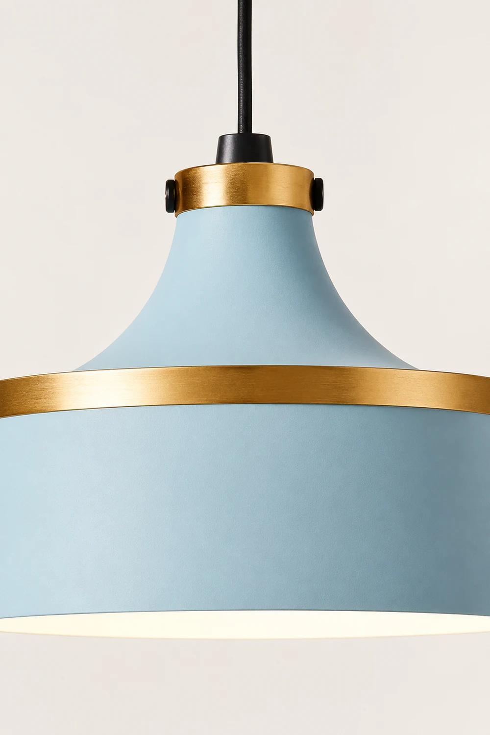 Morandi Modern Colorful Single Pendant Light, Metal Shade - Lumpaz