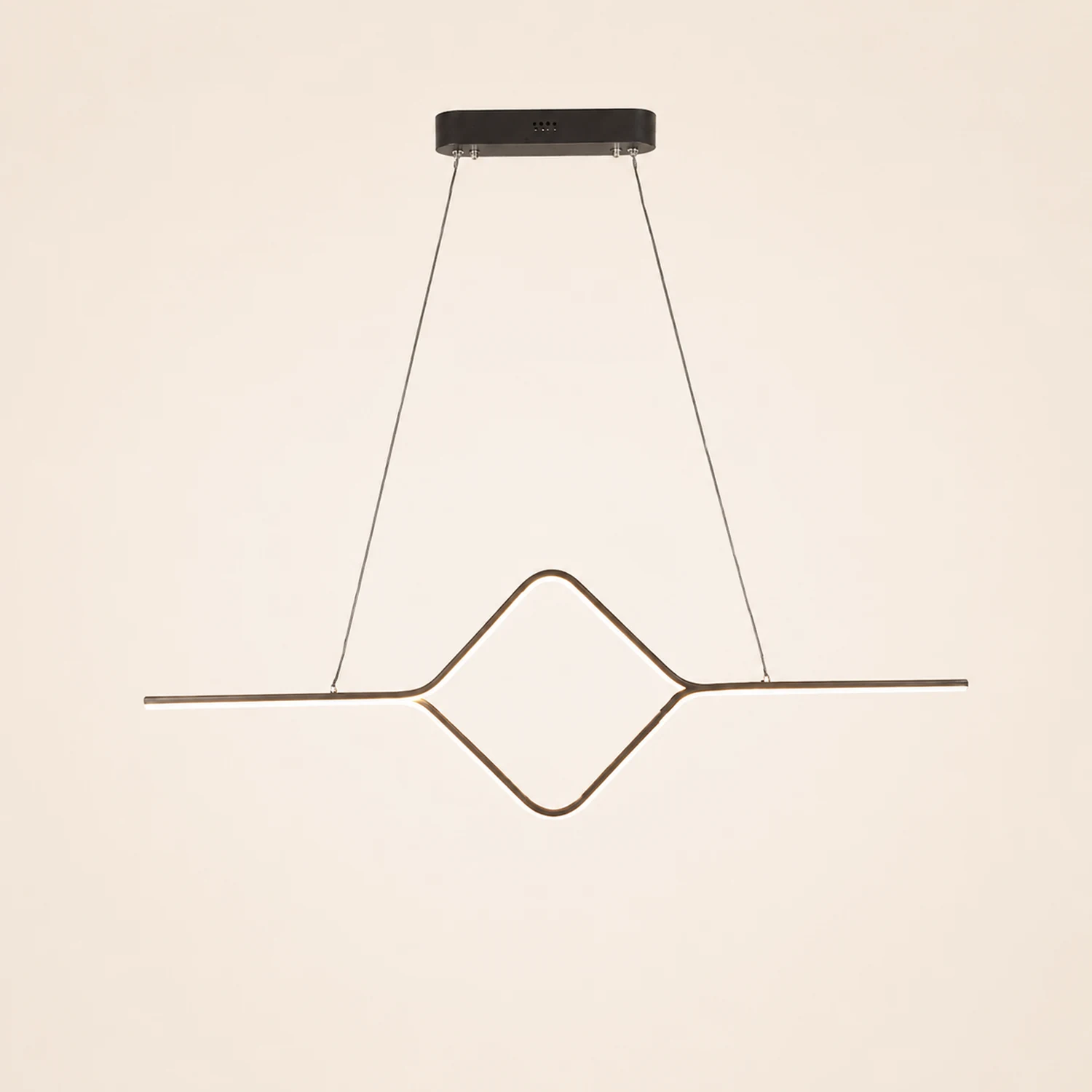 Bouvet Modern Linear Square Pendant Light, , Gold/Black - Lumpaz