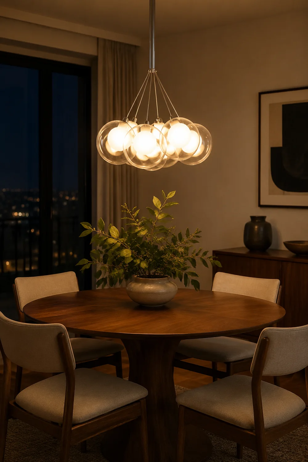 Valentina Modern Bubble Acylic Pendant Light, 5 Style - Lumpaz