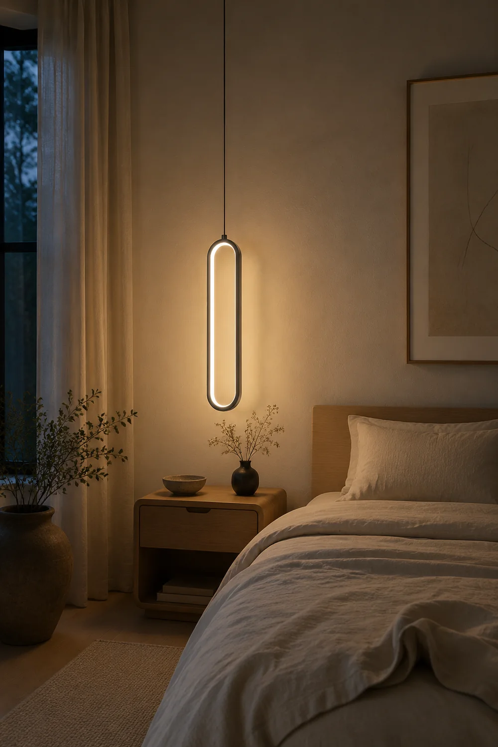 Long Oval LED Pendant Lamp - Lumpaz