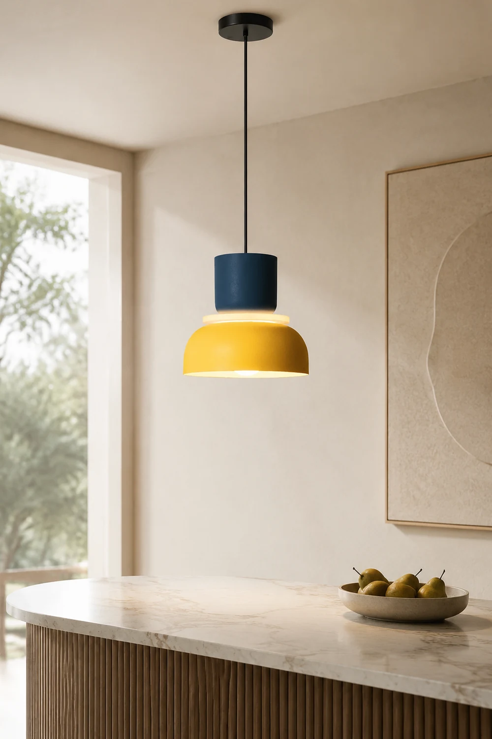 Morandi Pendant Light, Island, Contrast Color, Industrial - Lumpaz