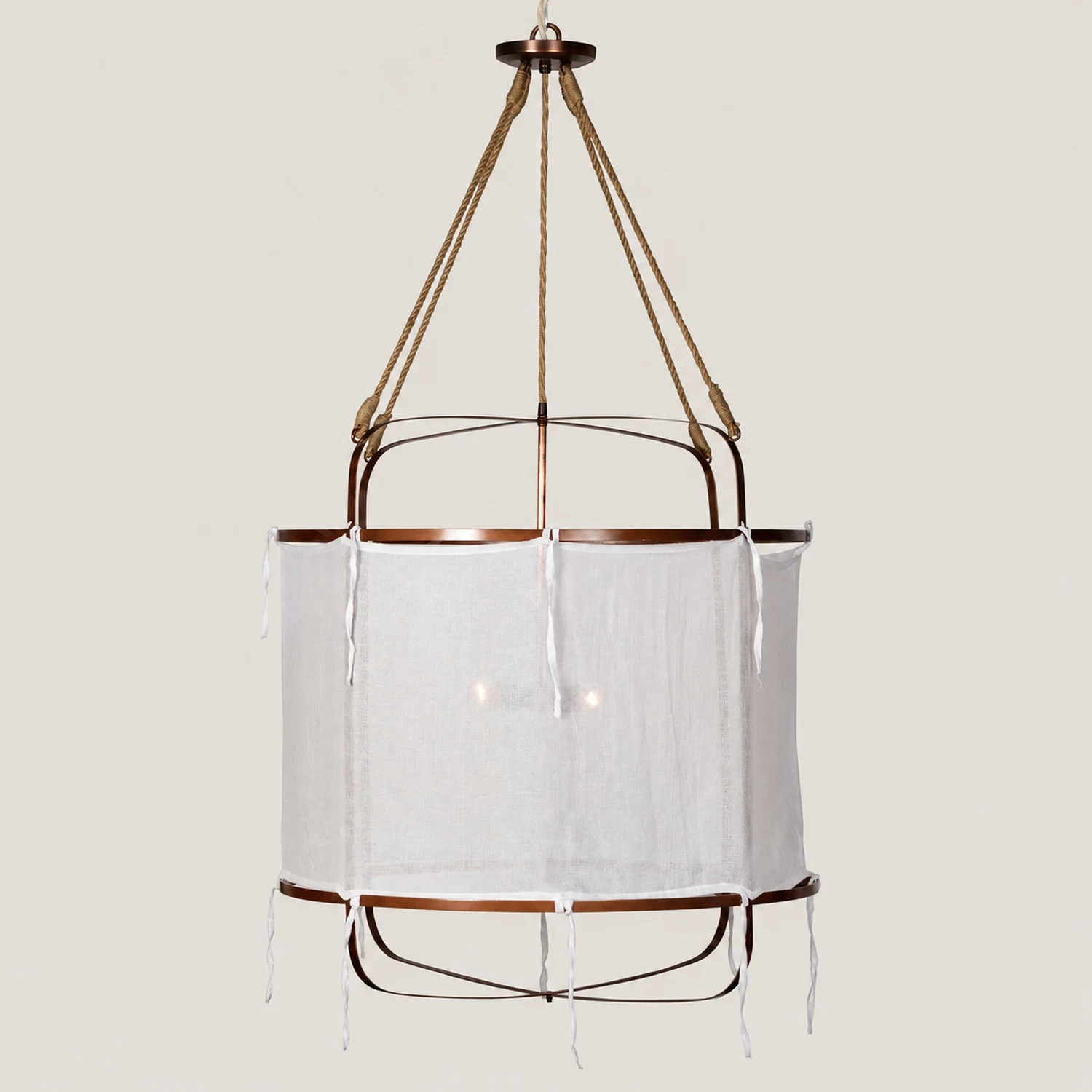 Provence Linen Pendant Light - Lumpaz