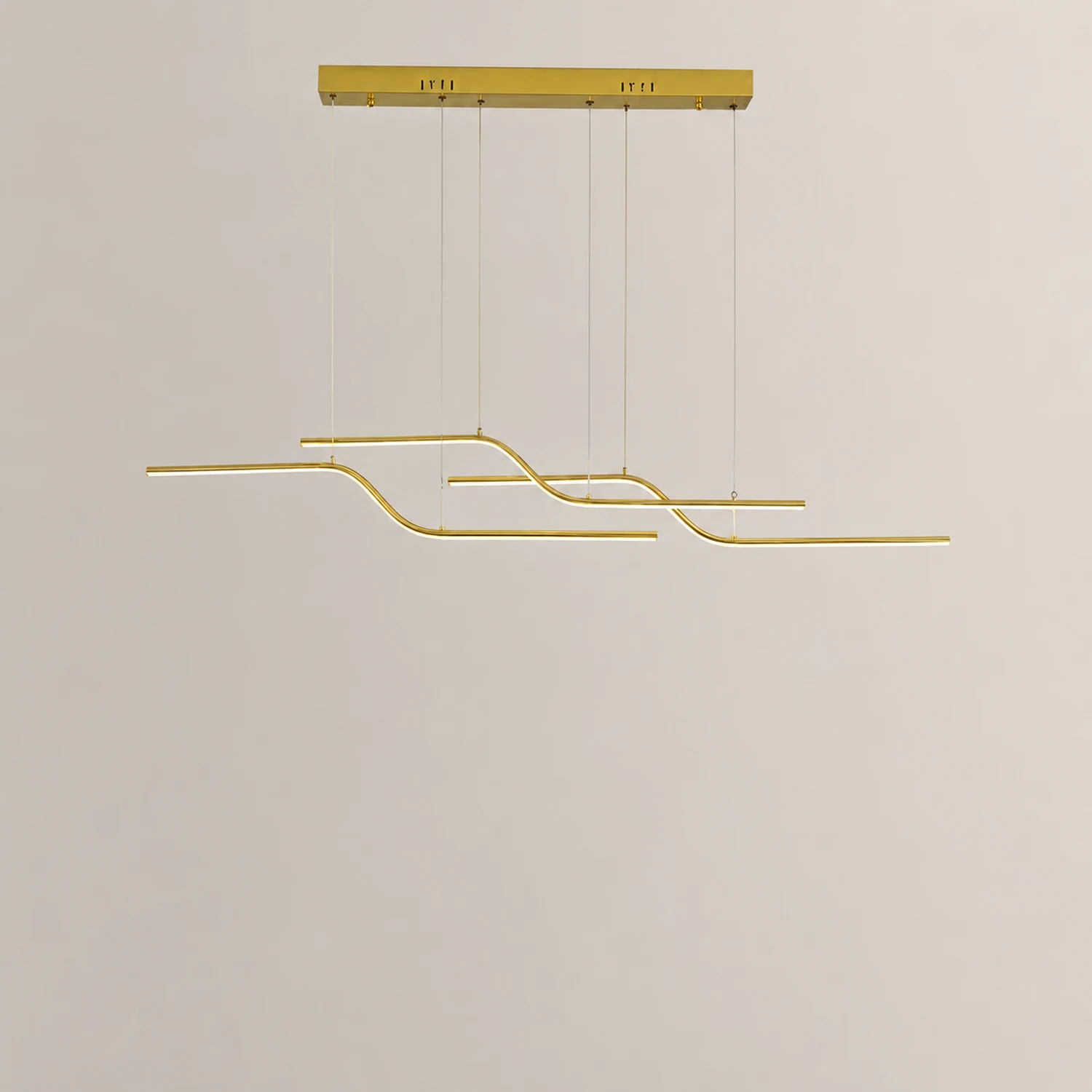 Minimalist Geometric Metal 3 Light Pendant Light, Dining Room - Lumpaz