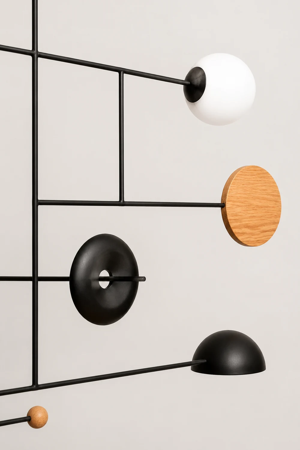 Avi Minimalist Round Metal Led Pendant Light, Living Room - Lumpaz