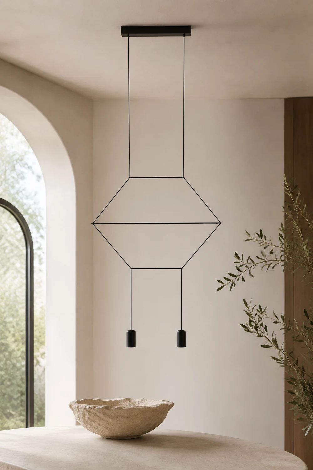 Line Art Pendant Light - Lumpaz
