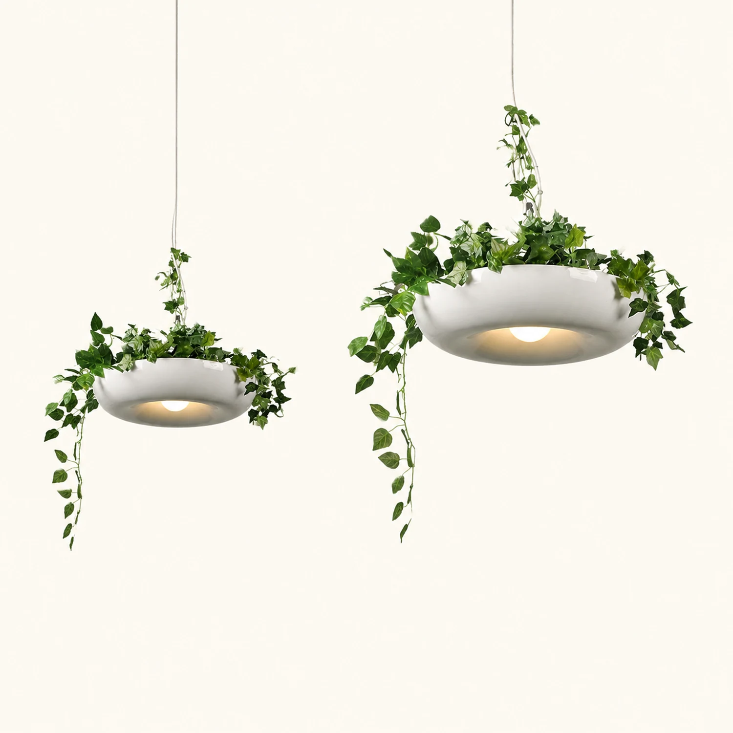 Nest Pendant Light Modern, Metal, Black/Green/White, Living Room - Lumpaz