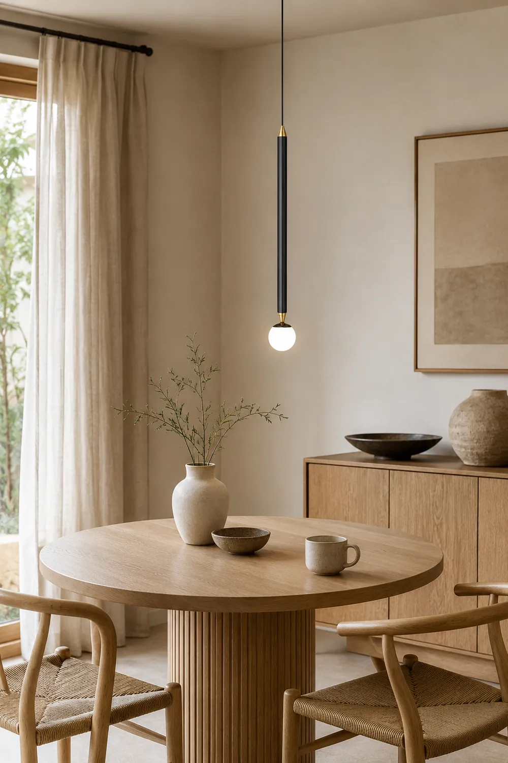 Carr Linear Metal Pendant Light, Black & Gold - Lumpaz