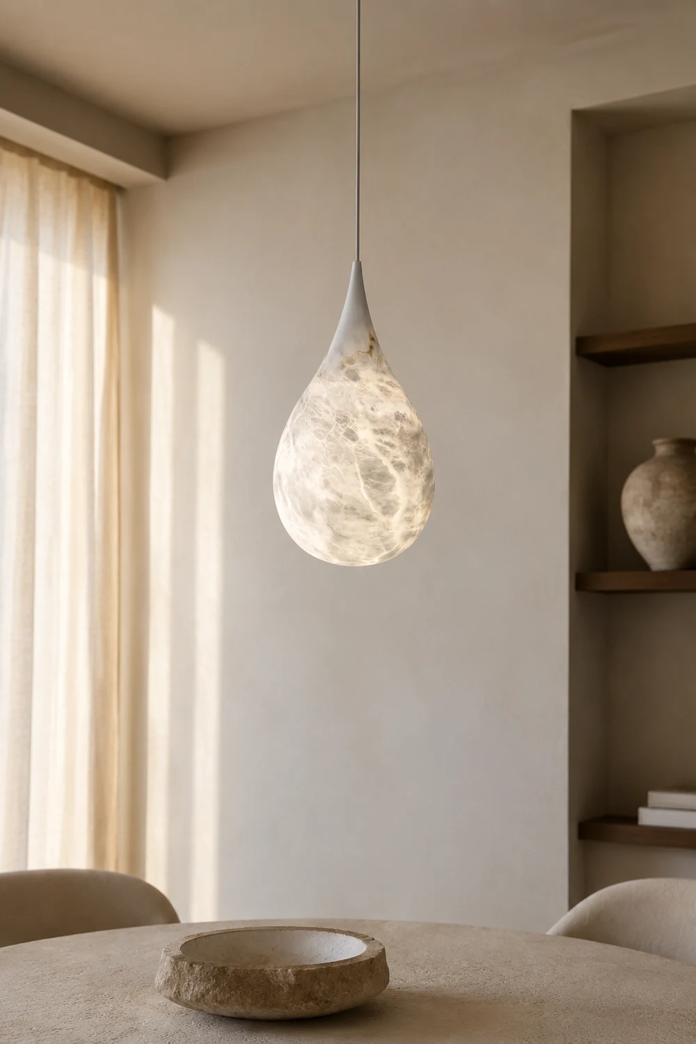 Marble Raindrop Pendant Light - Lumpaz