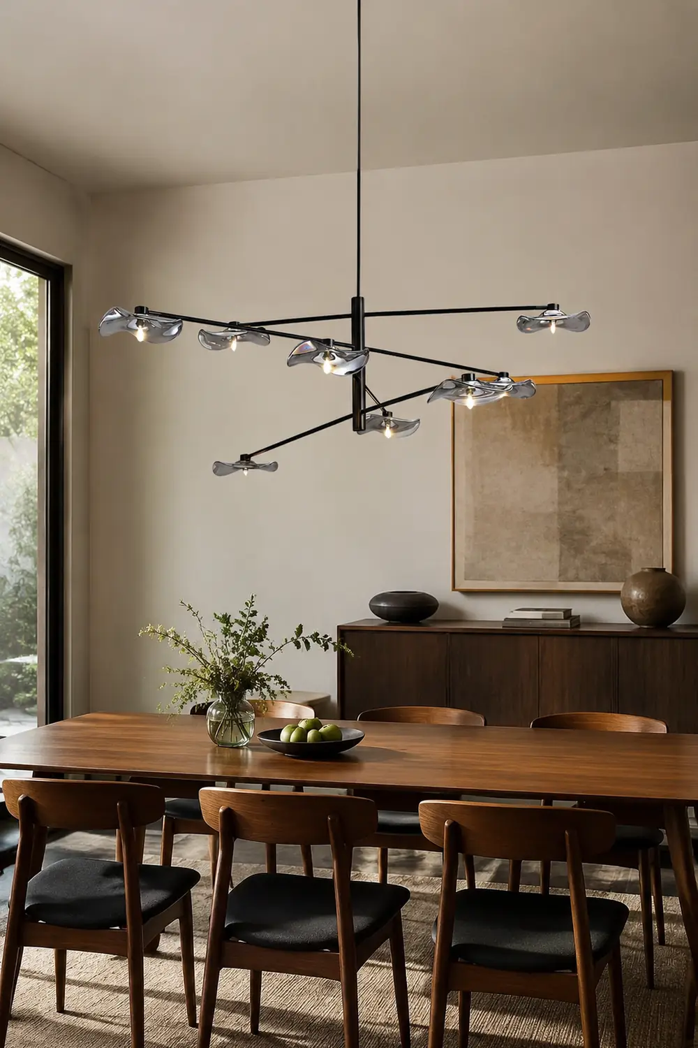 Lotus Leaves Glass Chandelier - Lumpaz