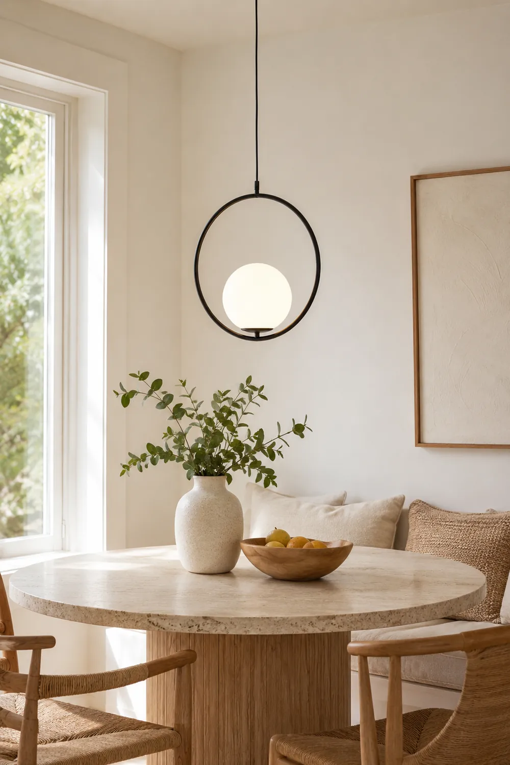 Valentina Modern Globe Metal/Glass Pendant Light, 3 Style - Lumpaz