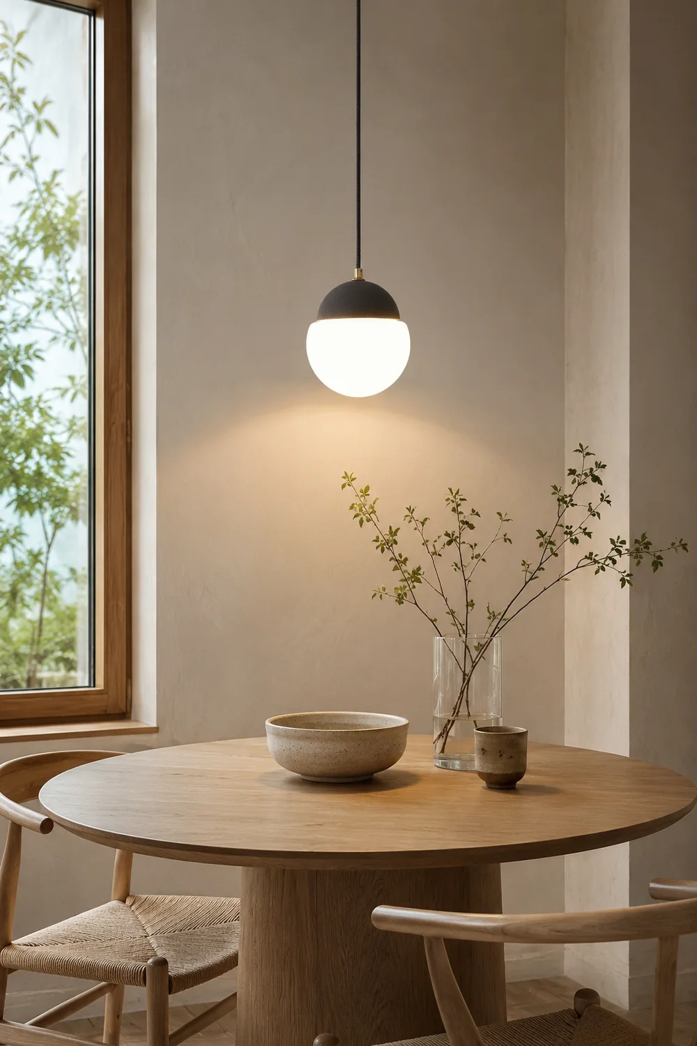 Cement Eclipse Pendant Lamp - Lumpaz
