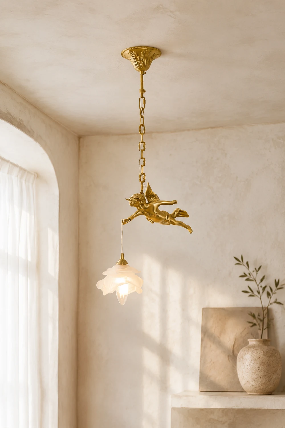 Vintage Angel Pendant Light - Lumpaz