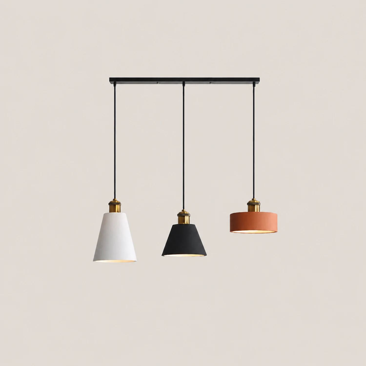 Morandi Pendant Light Colorful Art Deco, Metal/Resin, Bedroom - Lumpaz