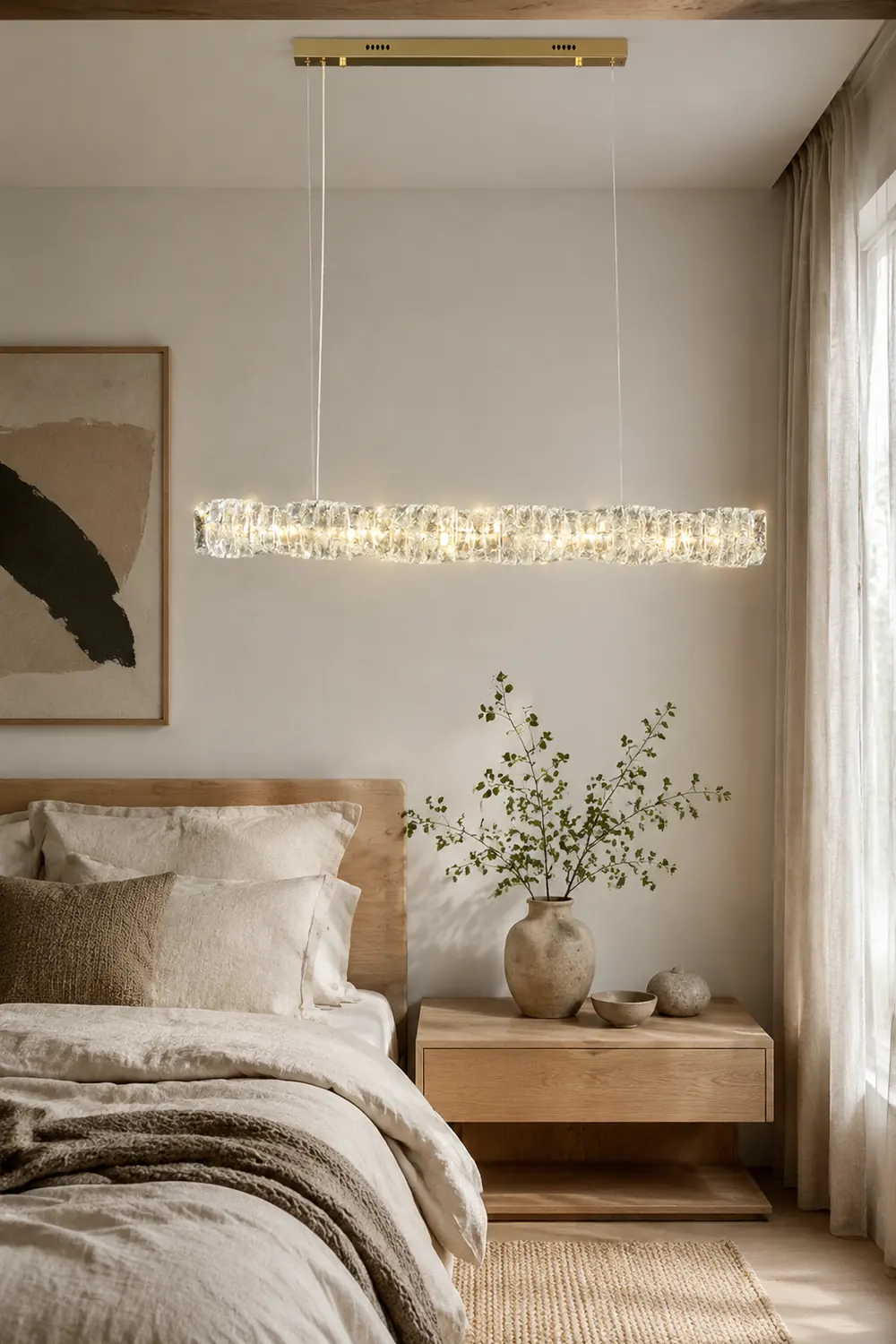 Long Crystal Pendant Lamp - Lumpaz