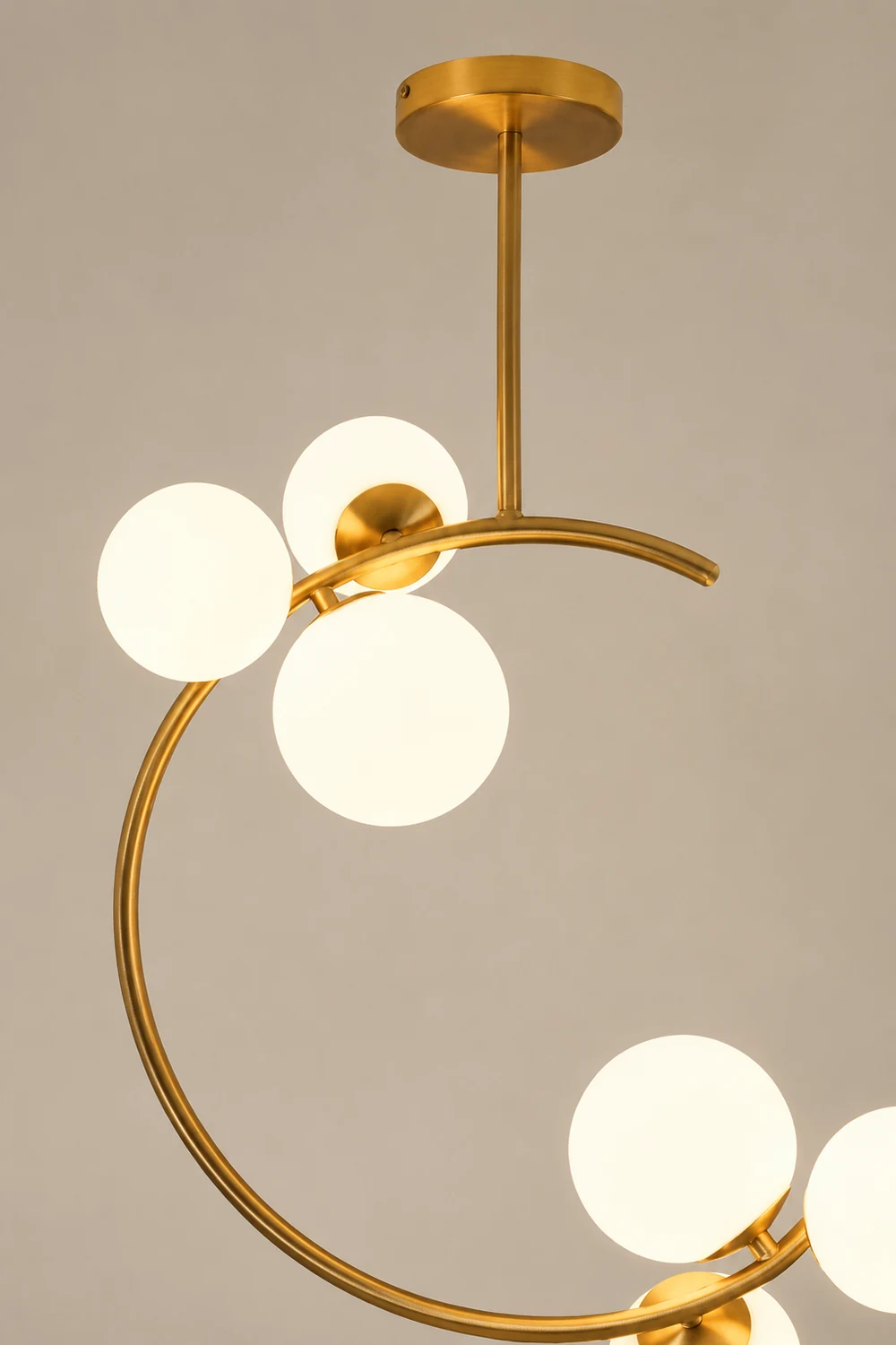 Valentina Modern Glass Globe Pendant Light, Metal & Glass, 3 Style - Lumpaz
