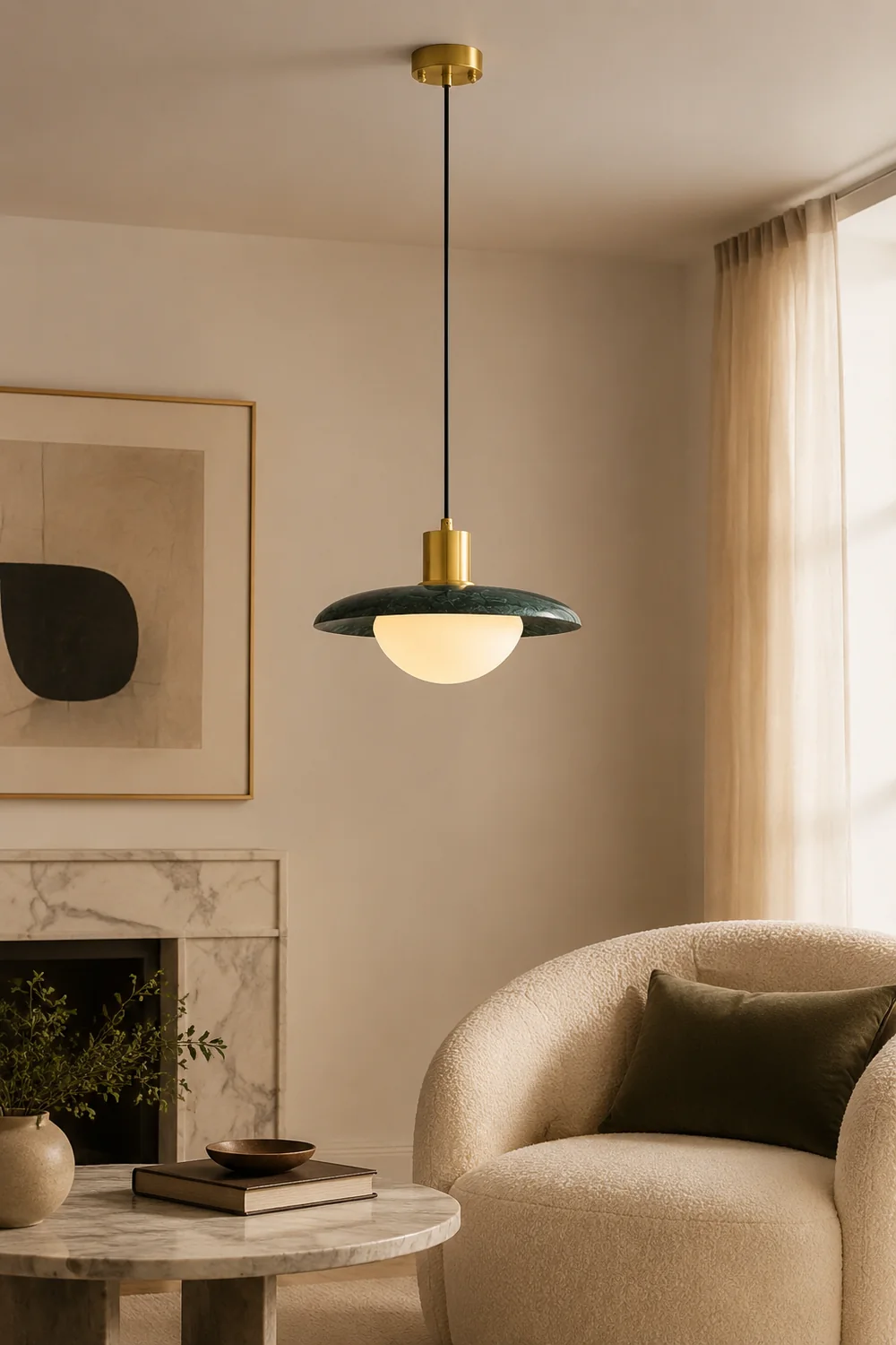 Arundel Mushroom Pendant Light - Lumpaz