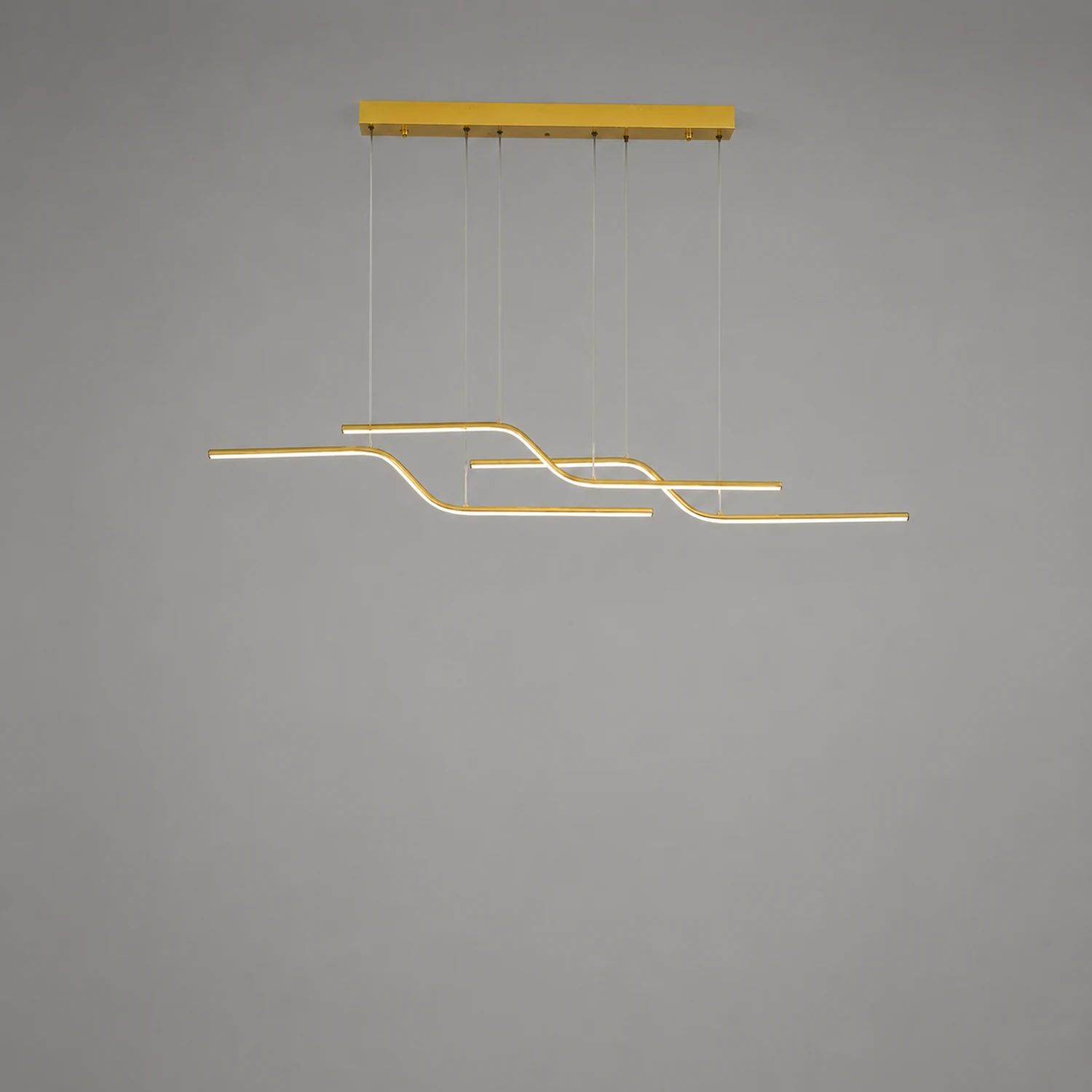 Minimalist Geometric Metal 3 Light Pendant Light, Dining Room - Lumpaz