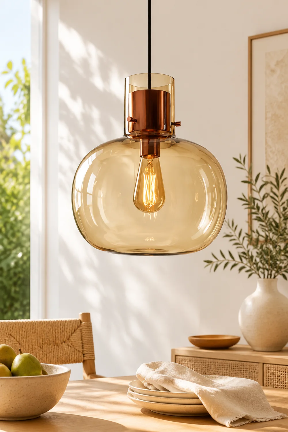 Cambre Glass Pendant Light - Lumpaz