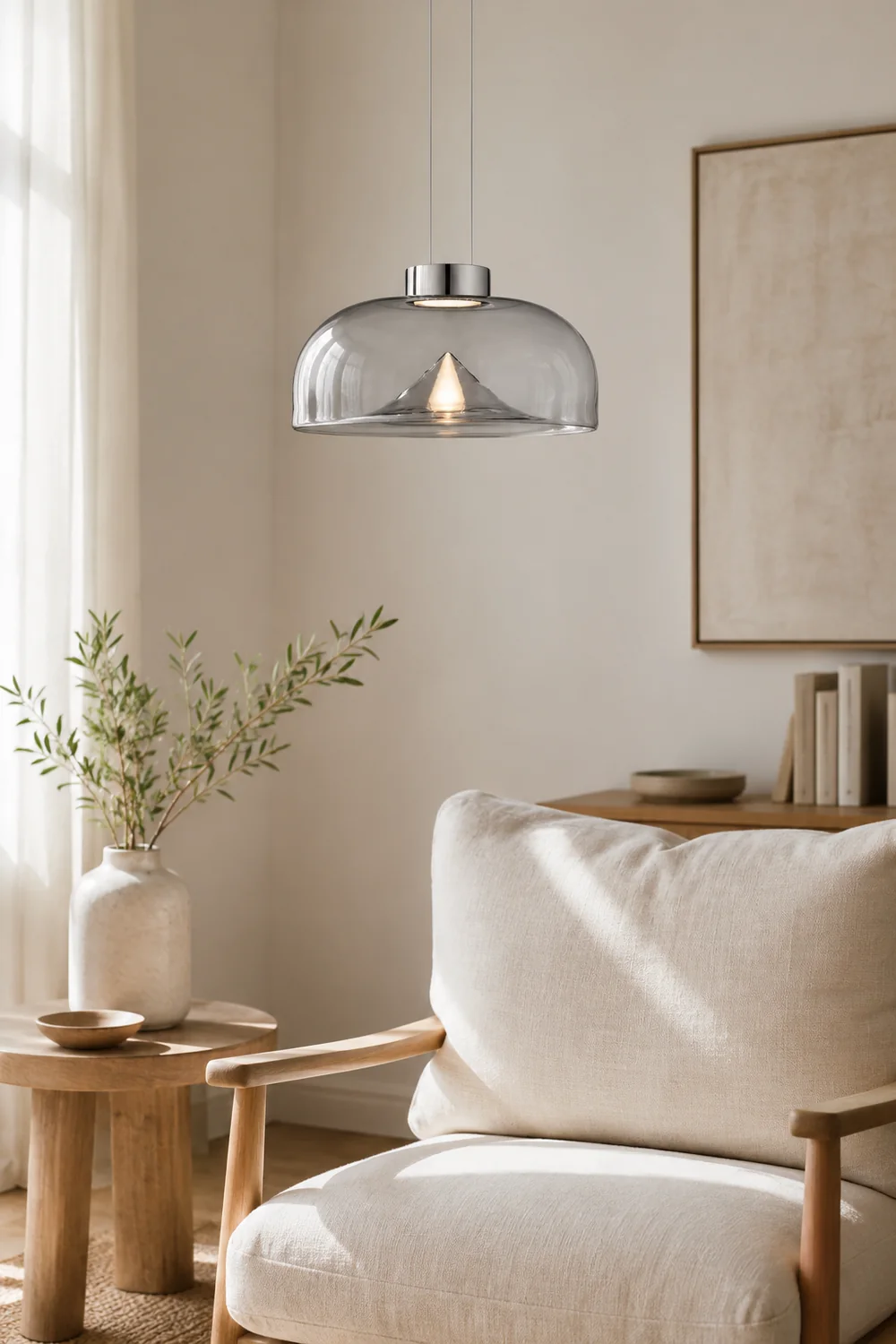 Herbert Modern Mountain Glass Pendant Light - Lumpaz