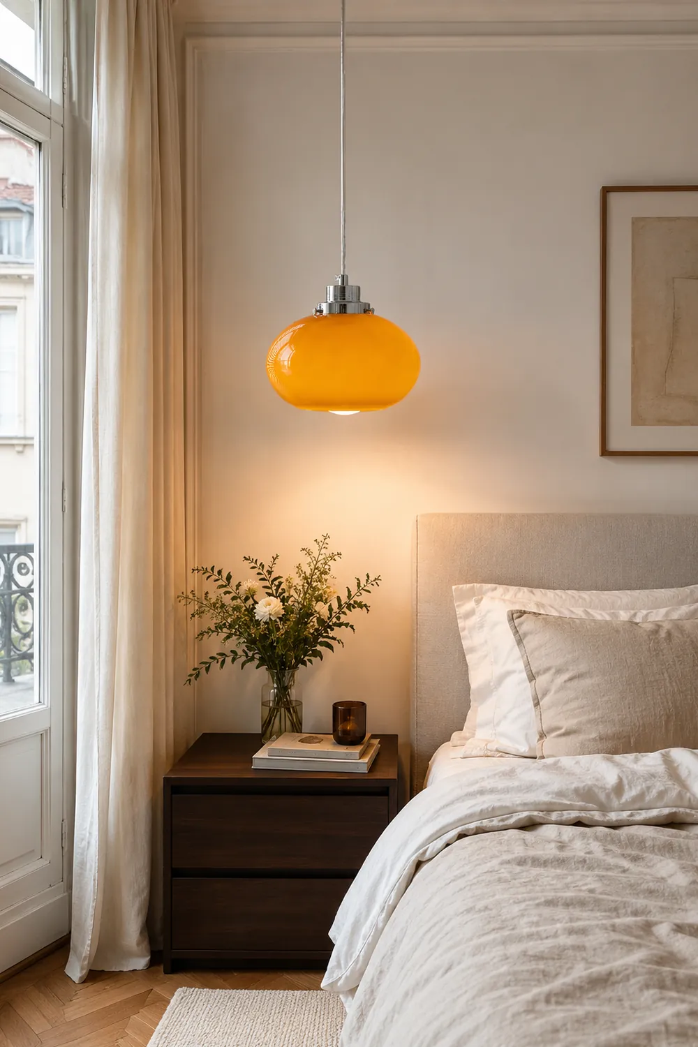 Oval Persimmon Pendant Light - Lumpaz