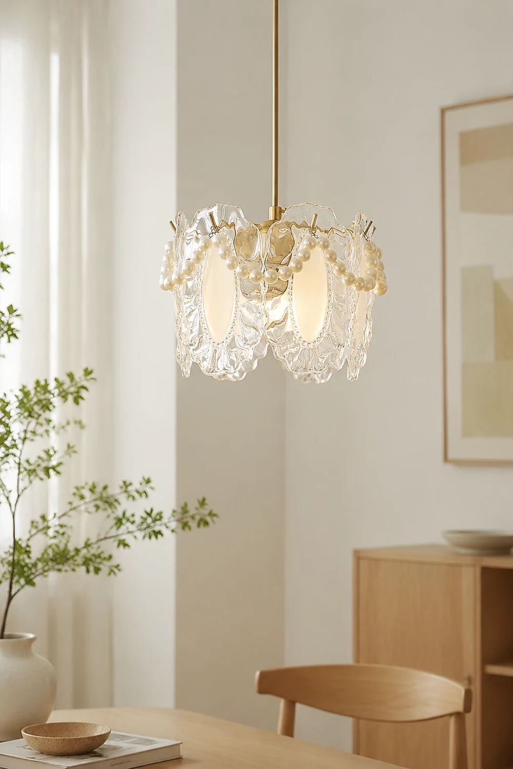 Floral Glass Pendant Lamp - Lumpaz
