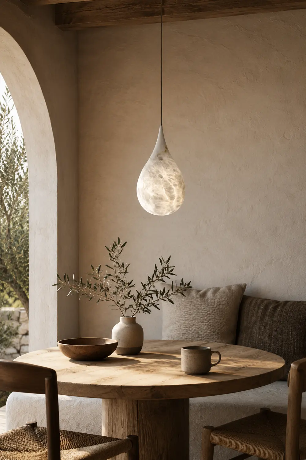 Marble Raindrop Pendant Light - Lumpaz
