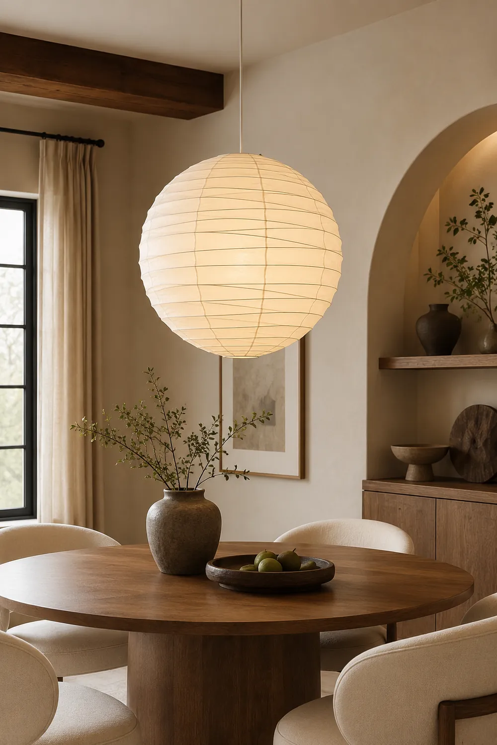 Washi Paper Pendant Lamp - Lumpaz