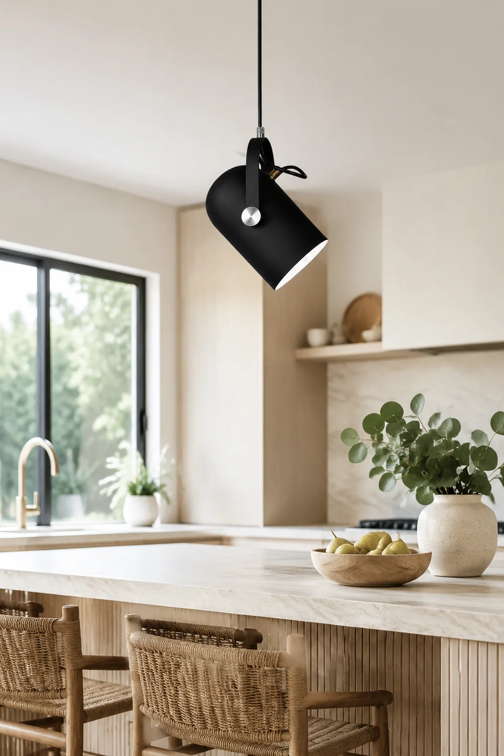 Morandi Modern Metal Pendant Light, Angle Adjustable, Kitchen Island & Dining Room & Living Room - Lumpaz