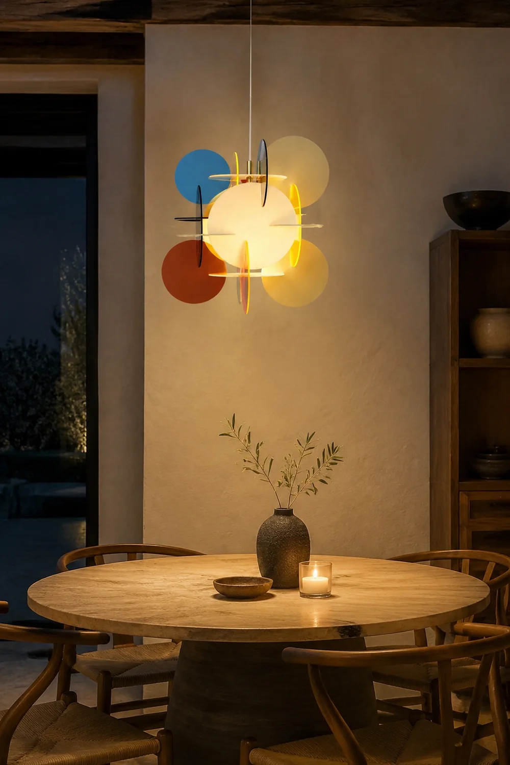 Morandi Modern Colorful Art Creative Pendant Light, Metal/Acrylic - Lumpaz