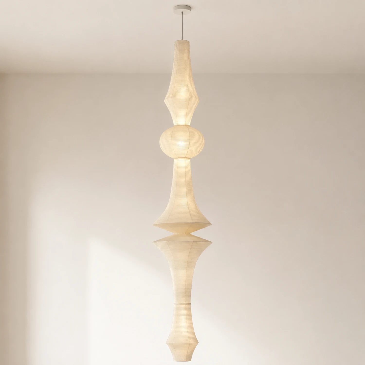 Washi Paper E Pendant Light - Lumpaz