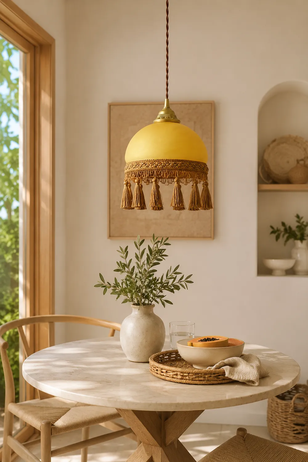 French Tassels Brass Pendant Light - Lumpaz