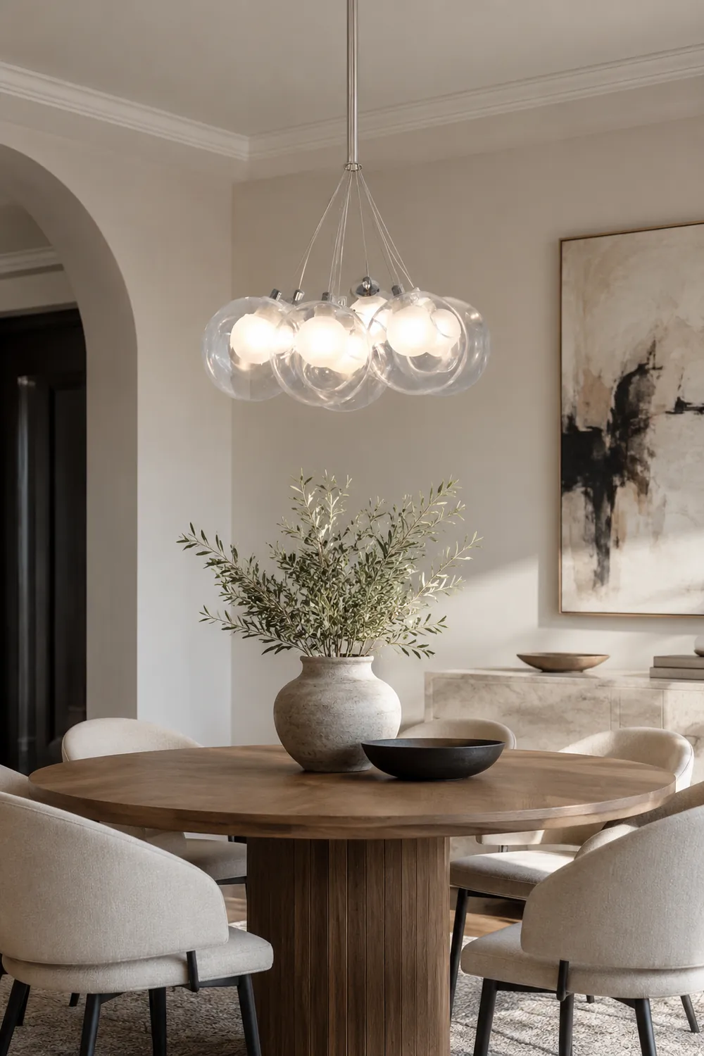 Valentina Modern Bubble Acylic Pendant Light, 5 Style - Lumpaz