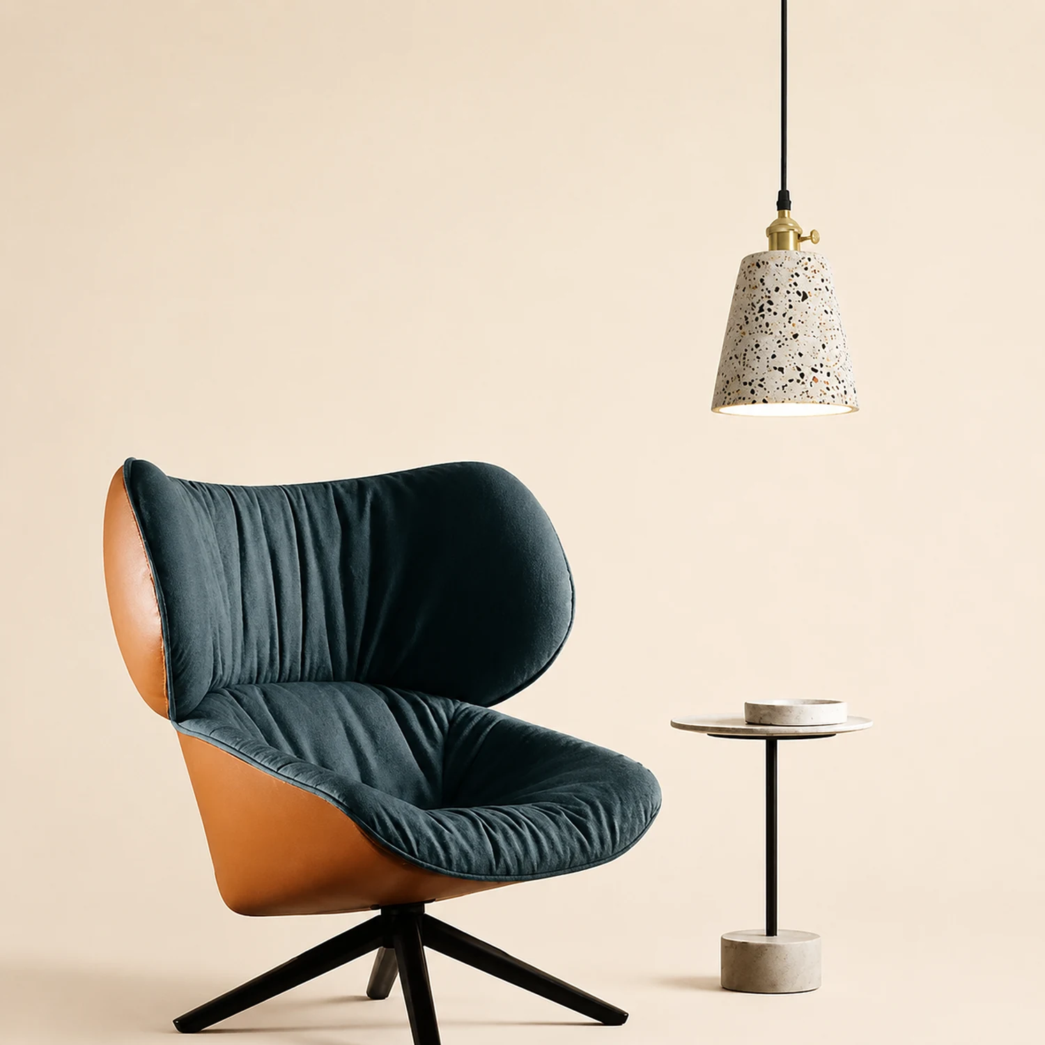 Sumait Zaid Modern Metal/Stone Pendant Light, 5 Style - Lumpaz