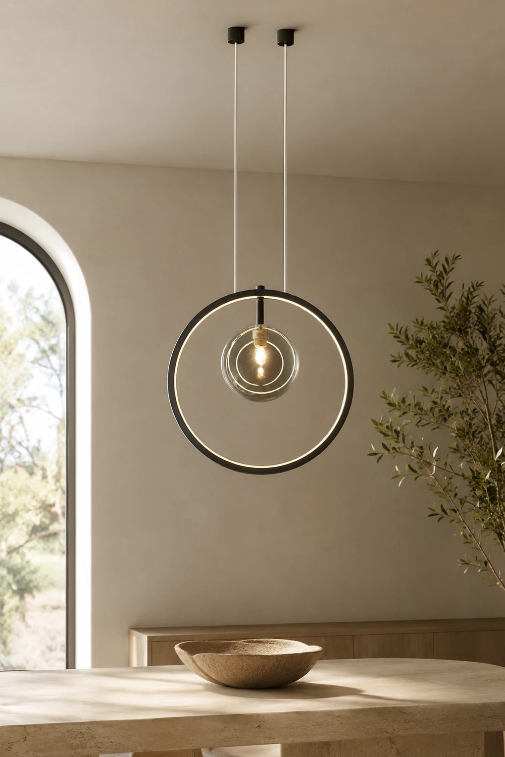 Nordic Glass Bubbles LED Modern Pendant Light For Dining Room - Lumpaz