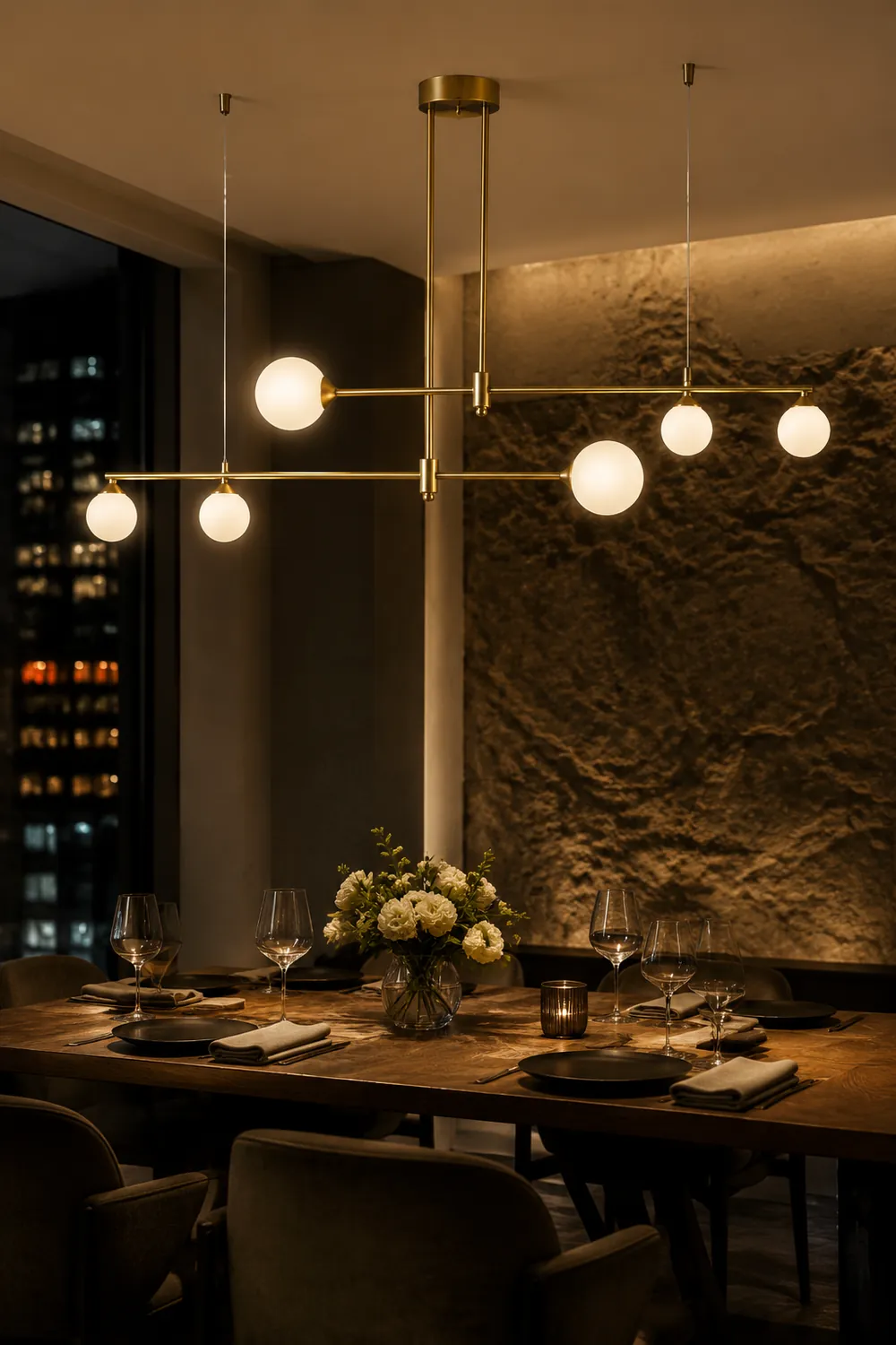 Valentina Modern Bubble Copper Pendant Light, Gold - Lumpaz