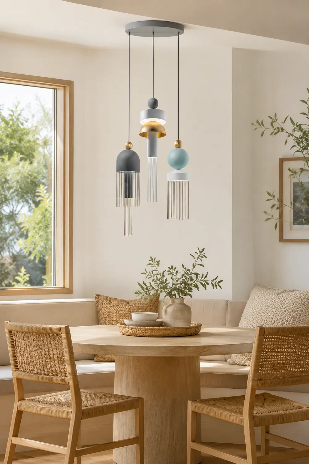 Colon Modern Tassel Metal Pendant Light - Lumpaz